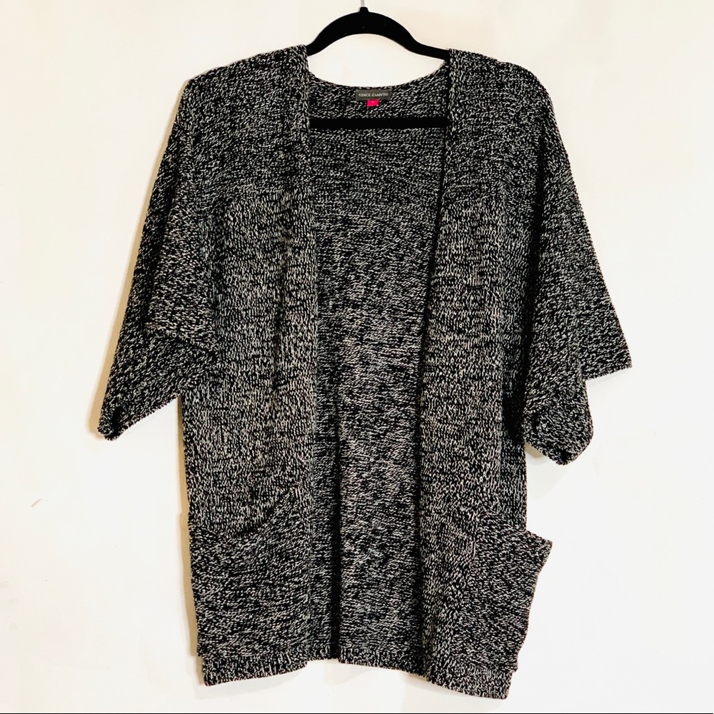 Vince Camuto Oversized Short Sleeve Cardigan